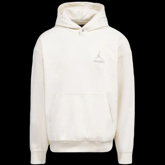 NEW Jordan x A Ma Maniere Jacquard Cream Hoodie NIKE DV7455-113 Men